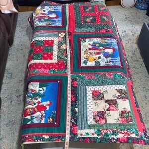 Vintage Christmas Quilt 51x37 Beautiful Patterns
